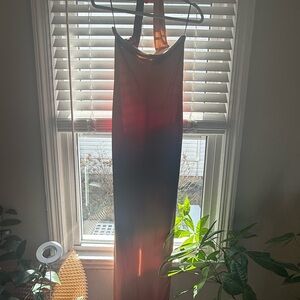 Chic Strapless Gradient Dress